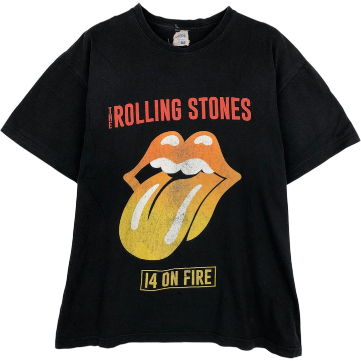 JHK The Rolling Stones Band T-shirt (Men's size M equivalent) unclear black type Vintage Second Hand
