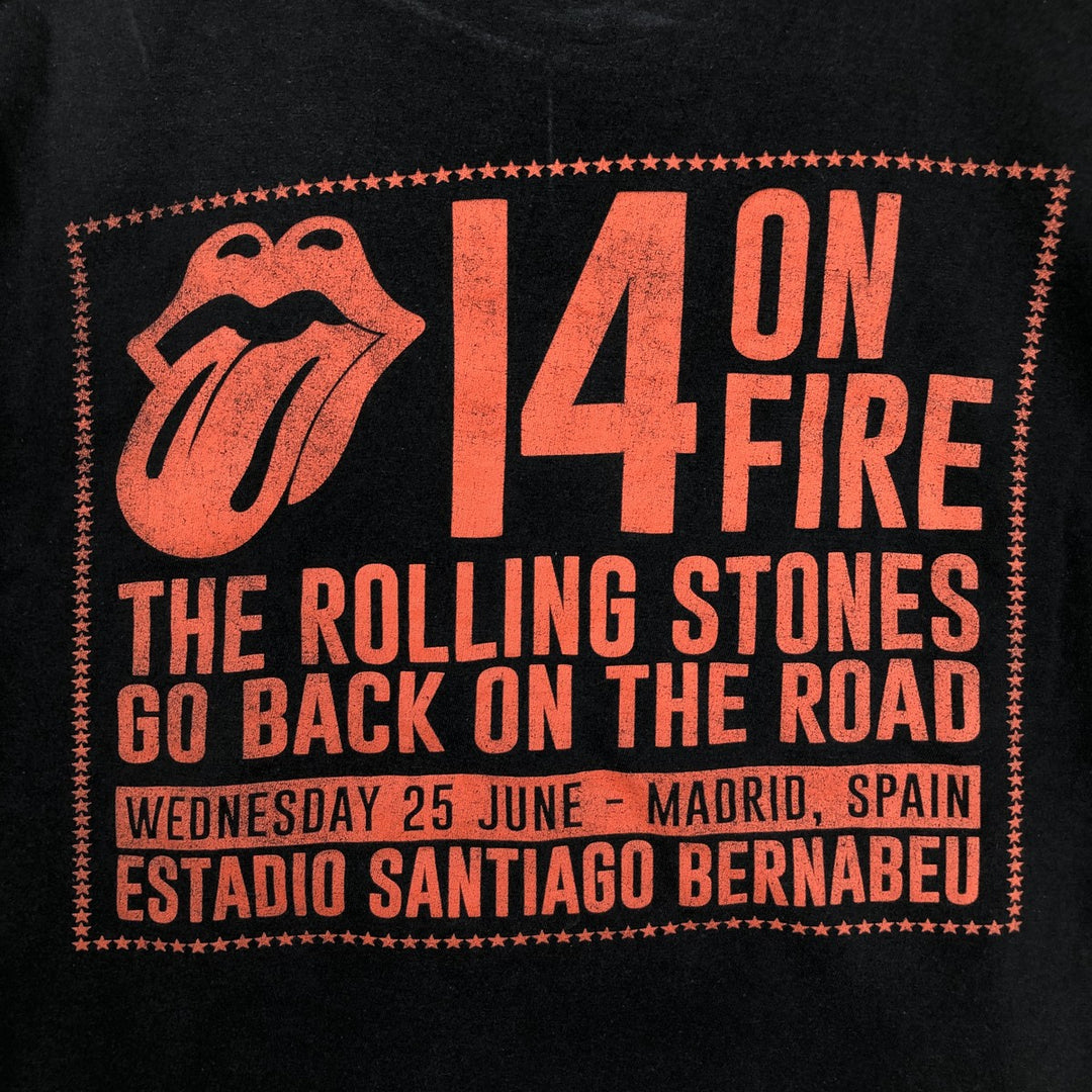 JHK The Rolling Stones Band T-shirt (Men's size M equivalent) unclear black type Vintage Second Hand