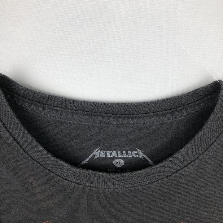 METALLICA Metallica Band T-shirt Band T Men's XL size cotton black type Vintage Second Hand