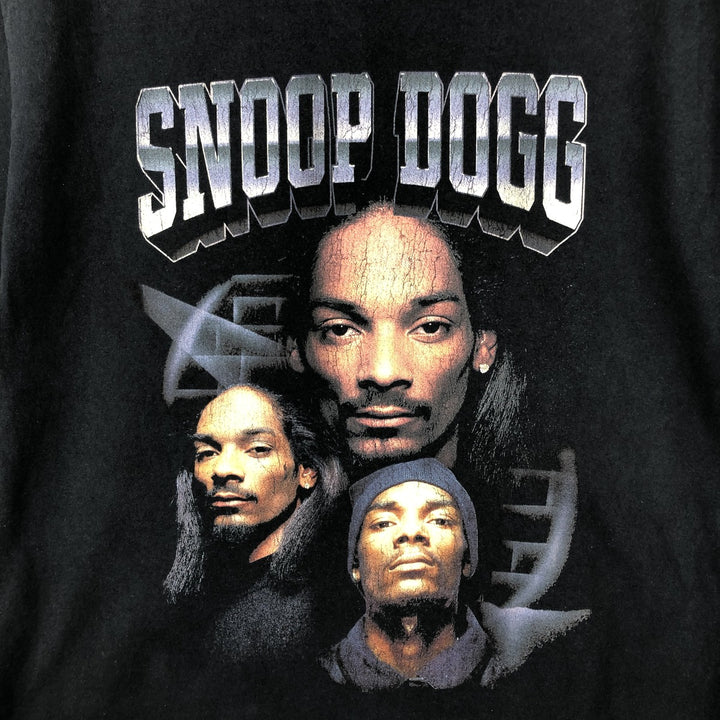 SNOOP DOGG Snoop Dogg Rap T-shirt Rap T Men's S size cotton black type Vintage Second Hand