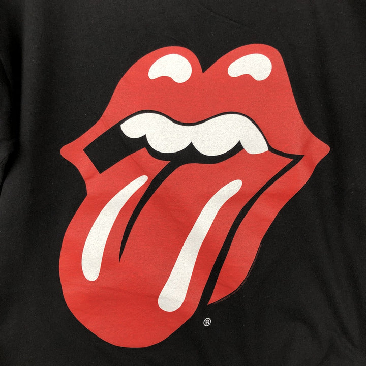 The Rolling Stones Band T-shirt, Men's M size cotton black type Vintage Second Hand