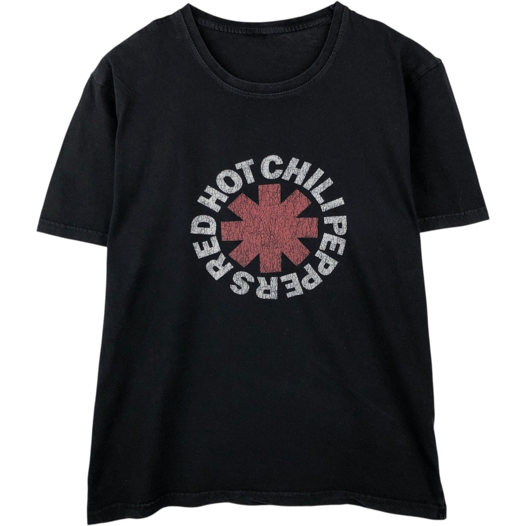RED HOT CHILI PEPPERS Red Hot Chili Peppers Band T-shirt Band T Men's XL equivalent cotton black type Vintage Second Hand