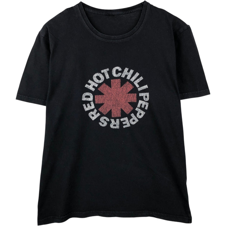RED HOT CHILI PEPPERS Red Hot Chili Peppers Band T-shirt Band T Men's XL equivalent cotton black type Vintage Second Hand