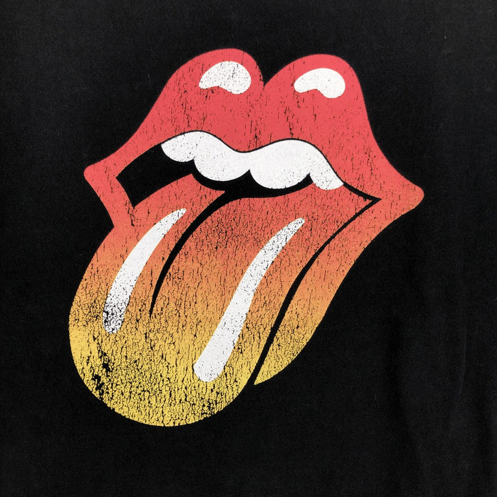 The Rolling Stones Band T-shirt, Band T, Men's L size unclear black type Vintage Second Hand