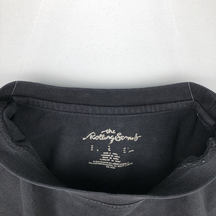 The Rolling Stones Band T-shirt, Band T, Men's L size unclear black type Vintage Second Hand