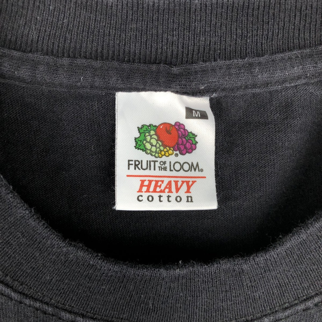 Fruit of the Loom Heavy Cotton Iron Maiden Band T-Shirt (Men's Size M) cotton black type Vintage Second Hand