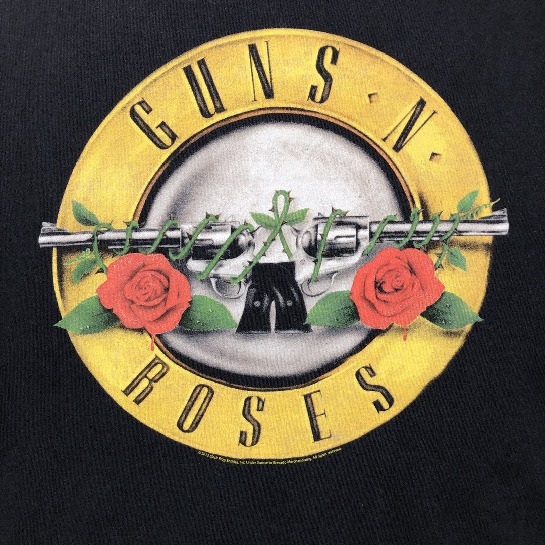 Fruit of the Loom Heavy Cotton Guns N' Roses Band T-Shirt (Men's XL equivalent) cotton black type Vintage Second Hand