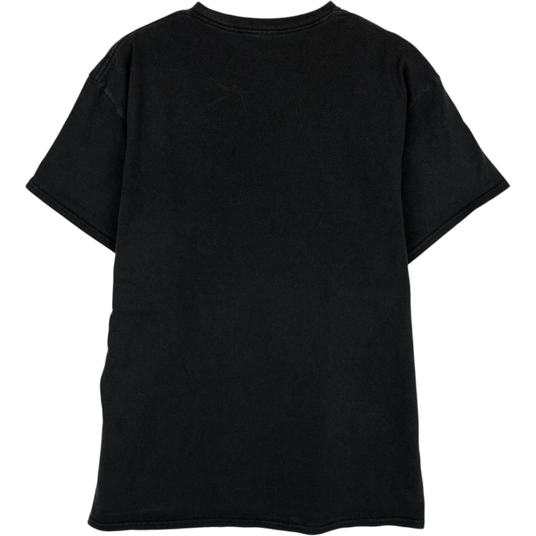 THE BEATLES Band T-shirt, Men's L size cotton black type Vintage Second Hand