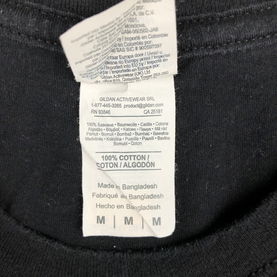 PINK FLOYD Pink Floyd Band T-shirt Band T Men's M size cotton black type Vintage Second Hand