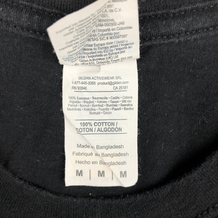 PINK FLOYD Pink Floyd Band T-shirt Band T Men's M size cotton black type Vintage Second Hand