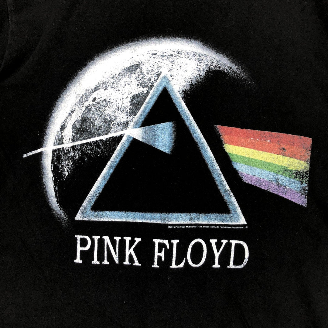 PINK FLOYD Pink Floyd Band T-shirt Band T Men's M size cotton black type Vintage Second Hand