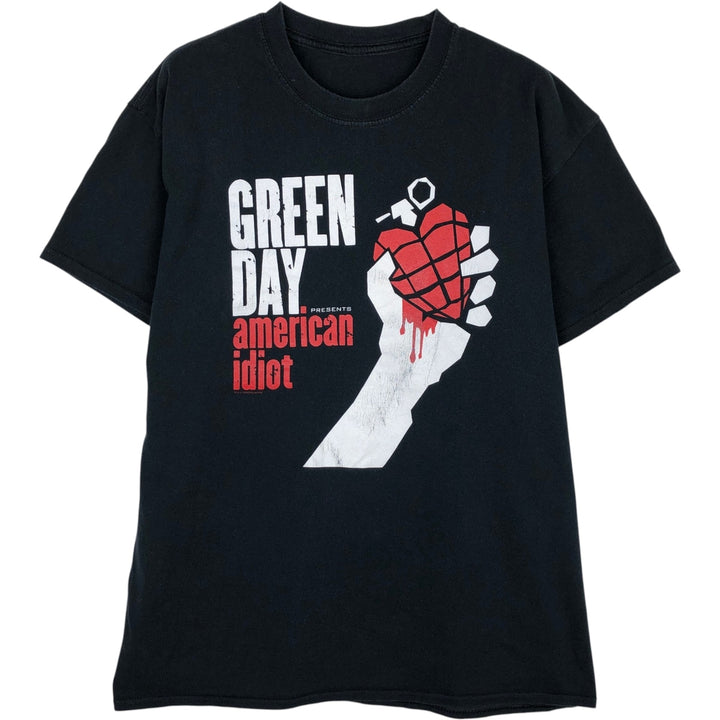 GREEN DAY Green Day Band T-shirt Band T Men's XL size unclear white type Vintage Second Hand