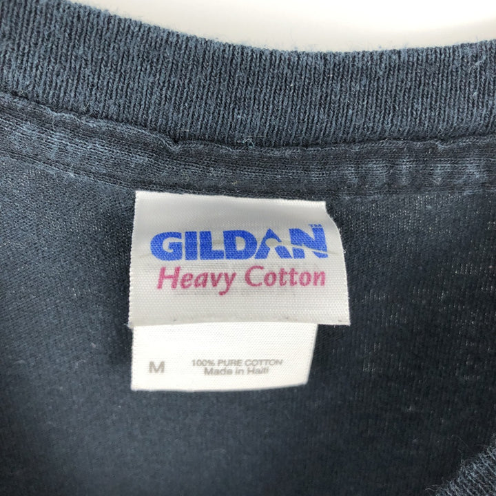 Gildan GILDAN NIRVANA Nirvana Band T-shirt Band T Men's M size cotton black type Vintage Second Hand