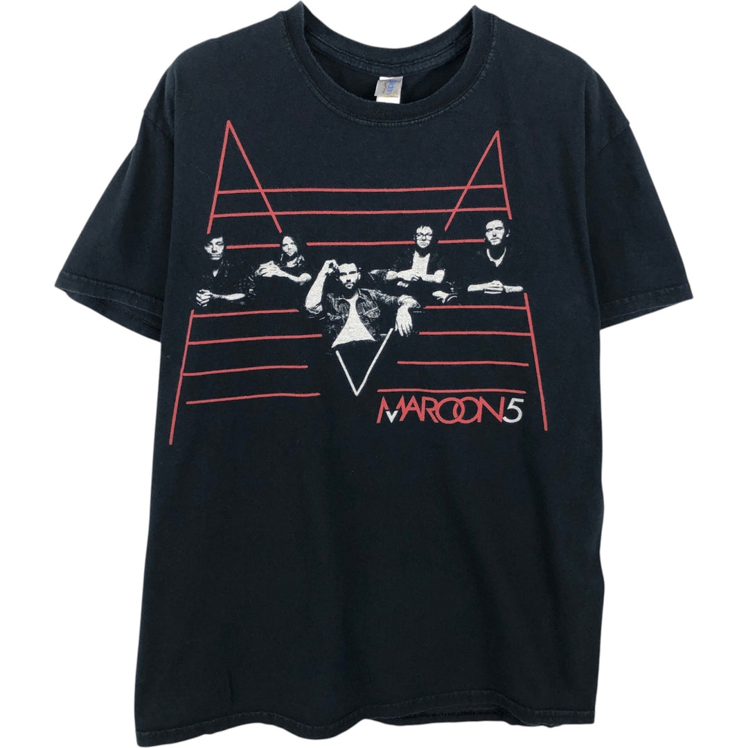 Gildan Maroon 5 Band T-Shirt (Men's Size M) cotton black type Vintage Second Hand