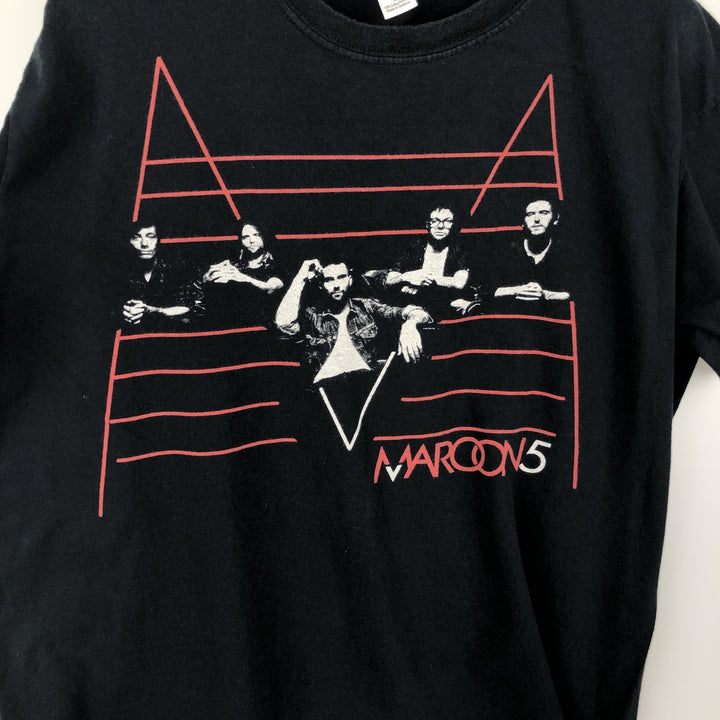 Gildan Maroon 5 Band T-Shirt (Men's Size M) cotton black type Vintage Second Hand