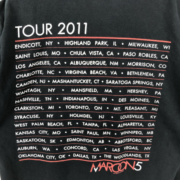 Gildan Maroon 5 Band T-Shirt (Men's Size M) cotton black type Vintage Second Hand
