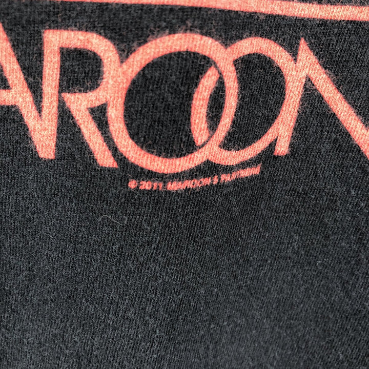 Gildan Maroon 5 Band T-Shirt (Men's Size M) cotton black type Vintage Second Hand