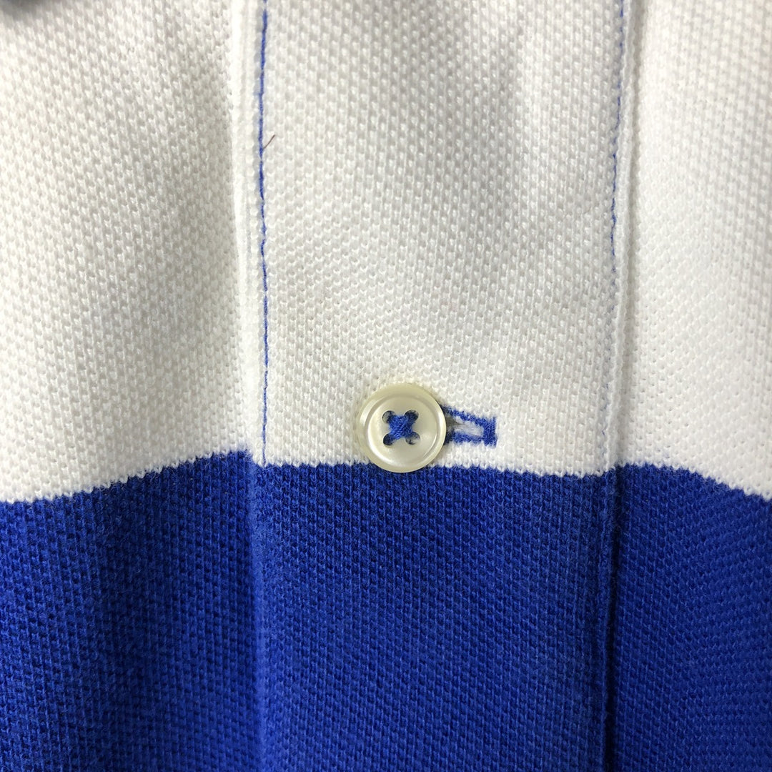 Ralph Lauren POLO by Ralph Lauren short sleeve striped polo shirt, size S for men cotton blue type Vintage Second Hand