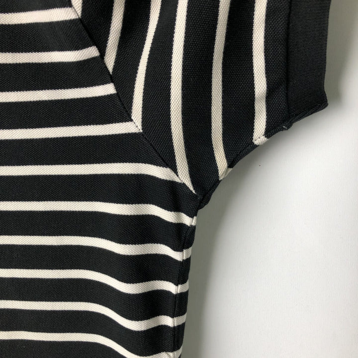 Ralph Lauren POLO by Ralph Lauren Striped Pattern Short Sleeve Polo Shirt Men's Size L cotton black type Vintage Second Hand