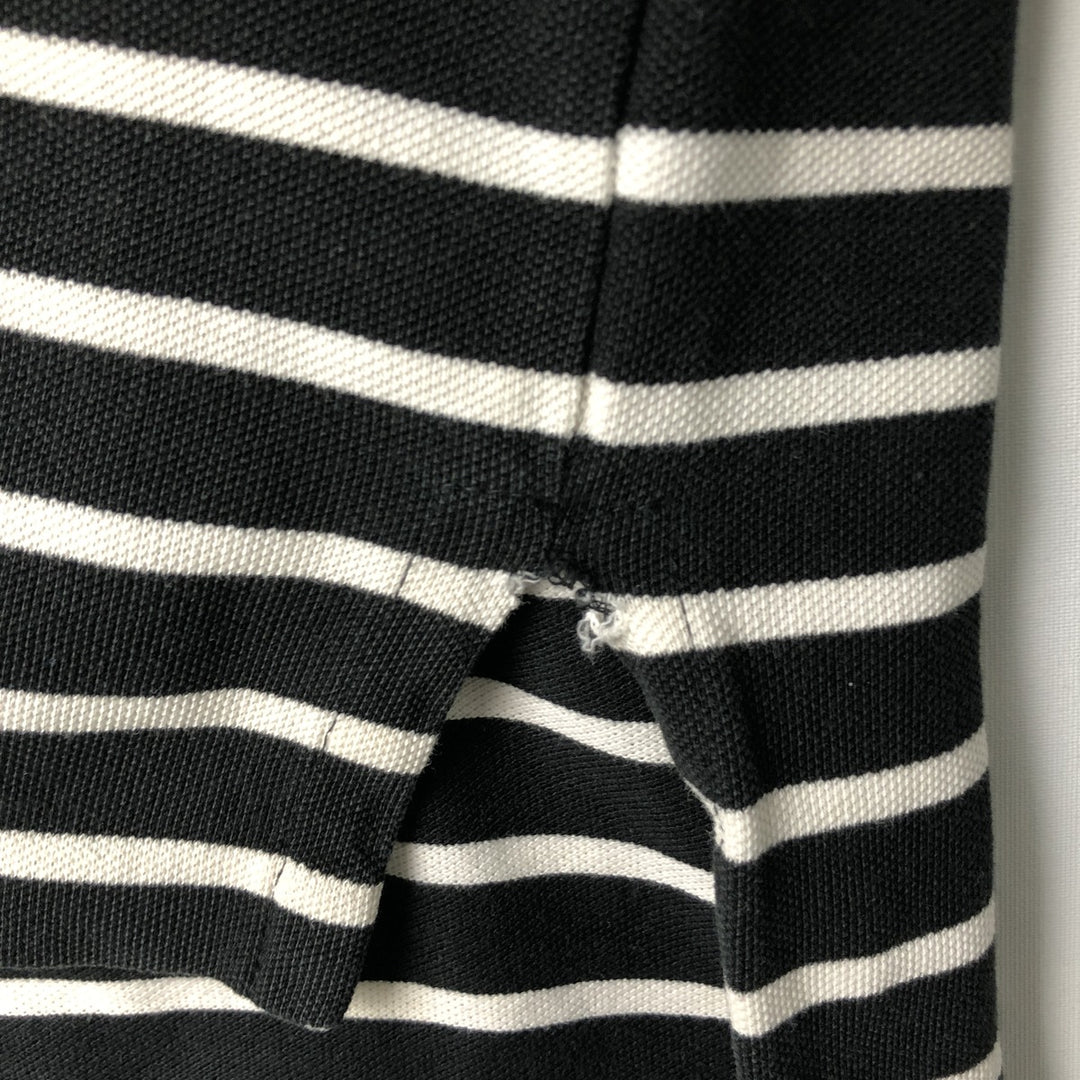 Ralph Lauren POLO by Ralph Lauren Striped Pattern Short Sleeve Polo Shirt Men's Size L cotton black type Vintage Second Hand