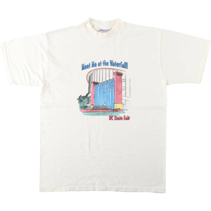 90'S All Sport MAX WEIGHT Print T-Shirt, Made in USA, Men's XL equivalent, Vintage cotton unbleached Vintage Second Hand