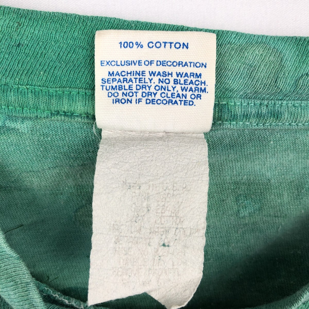 80'S Disney Tie-Dye T-Shirt, Made in USA, Men's Size M (Equivalent), Vintage cotton green type Vintage Second Hand