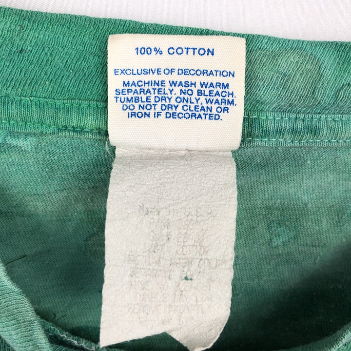 80'S Disney Tie-Dye T-Shirt, Made in USA, Men's Size M (Equivalent), Vintage cotton green type Vintage Second Hand