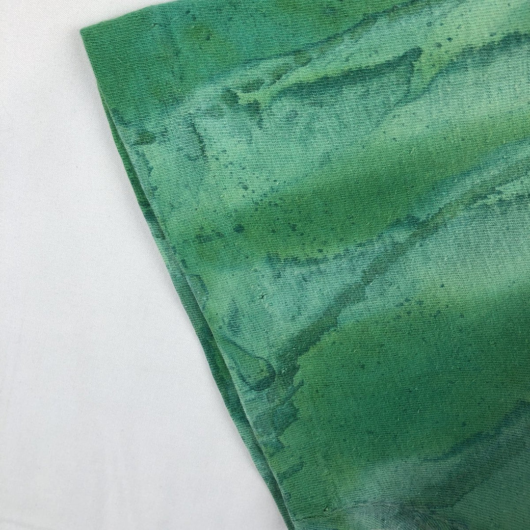 80'S Disney Tie-Dye T-Shirt, Made in USA, Men's Size M (Equivalent), Vintage cotton green type Vintage Second Hand