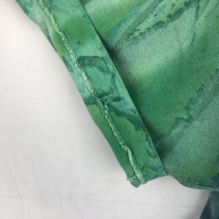 80'S Disney Tie-Dye T-Shirt, Made in USA, Men's Size M (Equivalent), Vintage cotton green type Vintage Second Hand
