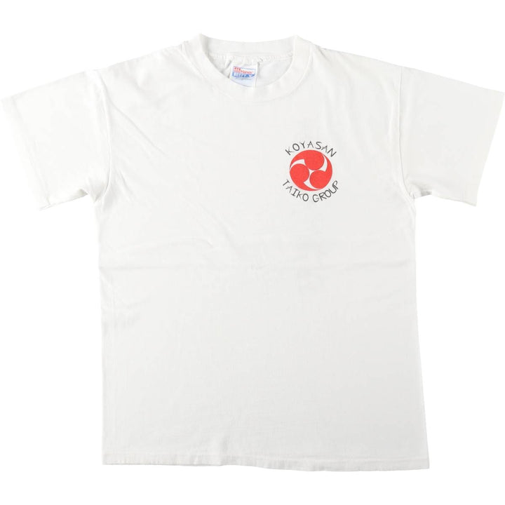 90'S Hanes BEEFY-T Printed T-shirt, Made in USA, Men's M, Vintage cotton white type Vintage Second Hand