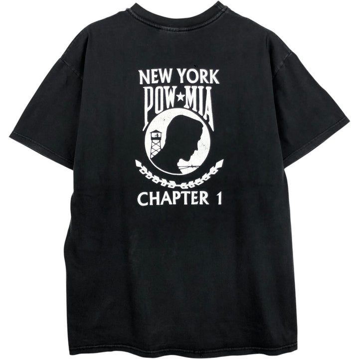 Hanes Print T-Shirt, Made in USA, Men's Size XL (approx.) cotton black type Vintage Second Hand