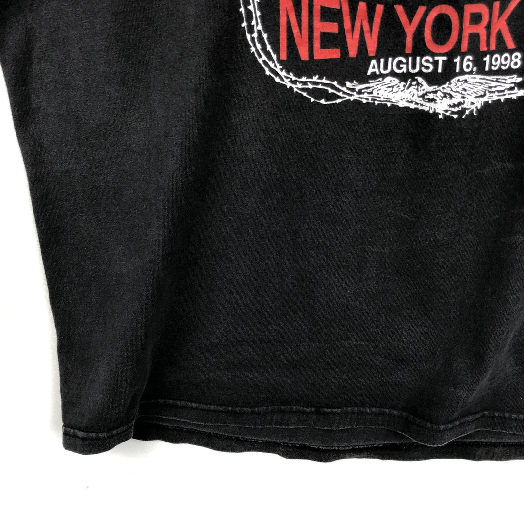 Hanes Print T-Shirt, Made in USA, Men's Size XL (approx.) cotton black type Vintage Second Hand