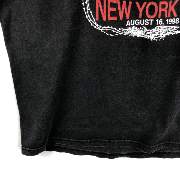 Hanes Print T-Shirt, Made in USA, Men's Size XL (approx.) cotton black type Vintage Second Hand