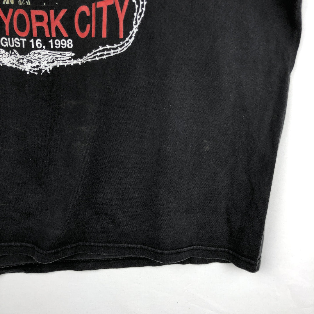 Hanes Print T-Shirt, Made in USA, Men's Size XL (approx.) cotton black type Vintage Second Hand