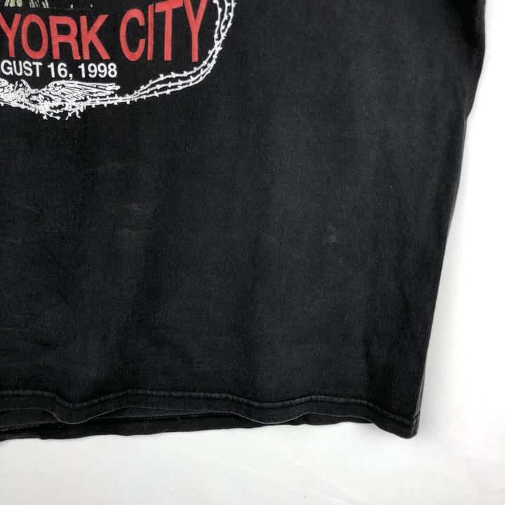Hanes Print T-Shirt, Made in USA, Men's Size XL (approx.) cotton black type Vintage Second Hand