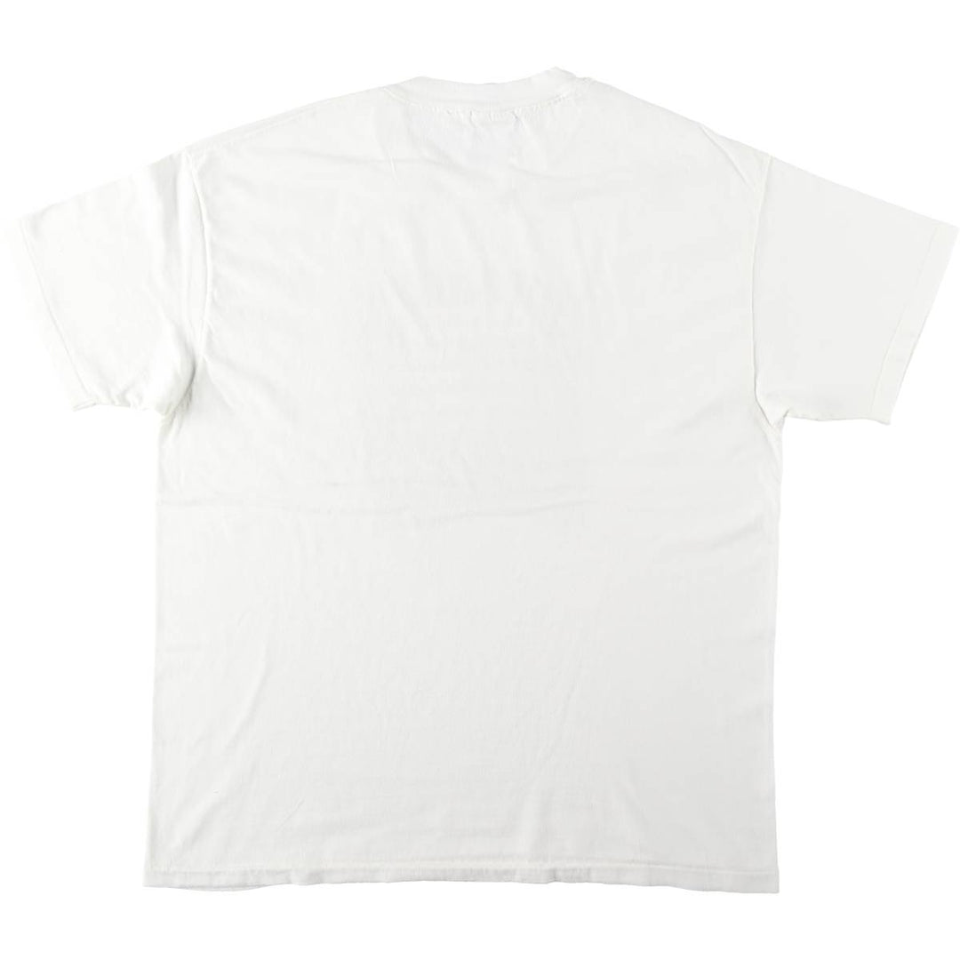 90'S Hanes BEEFY-T Printed T-shirt Made in USA Men's XL Vintage cotton white type Vintage Second Hand