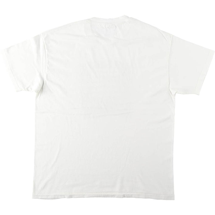 90'S Hanes BEEFY-T Printed T-shirt Made in USA Men's XL Vintage cotton white type Vintage Second Hand