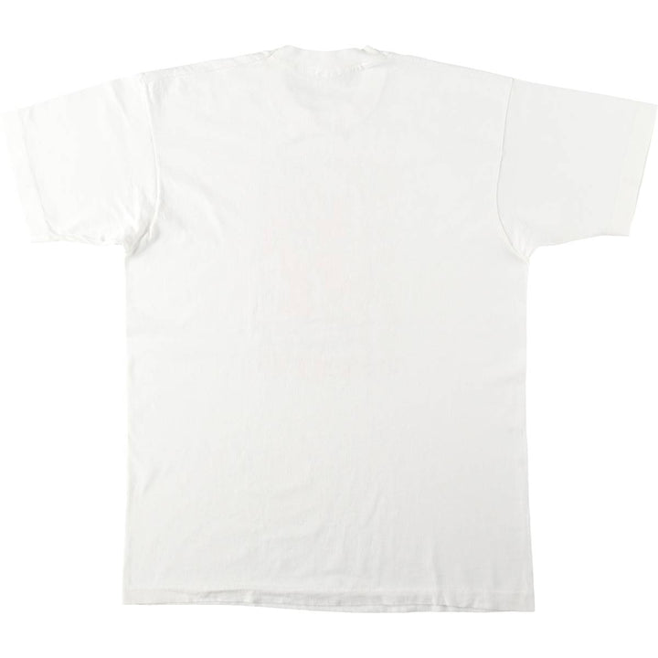 90'S Fruit of the Loom printed T-shirt, made in the USA, men's XL size, vintage cotton white type Vintage Second Hand