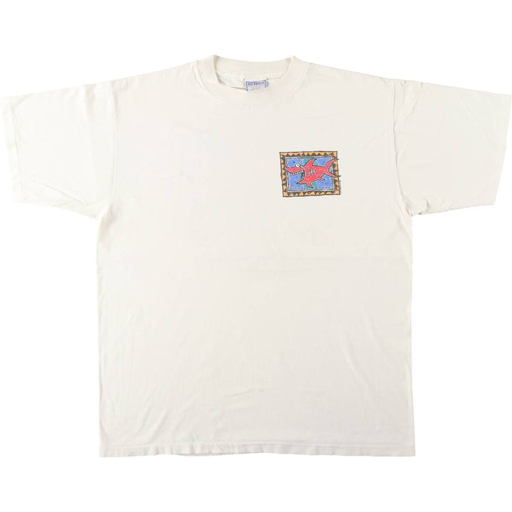 90'S All Sport PRO WEIGHT Print T-Shirt, Made in USA, Men's XL equivalent, Vintage cotton unbleached Vintage Second Hand