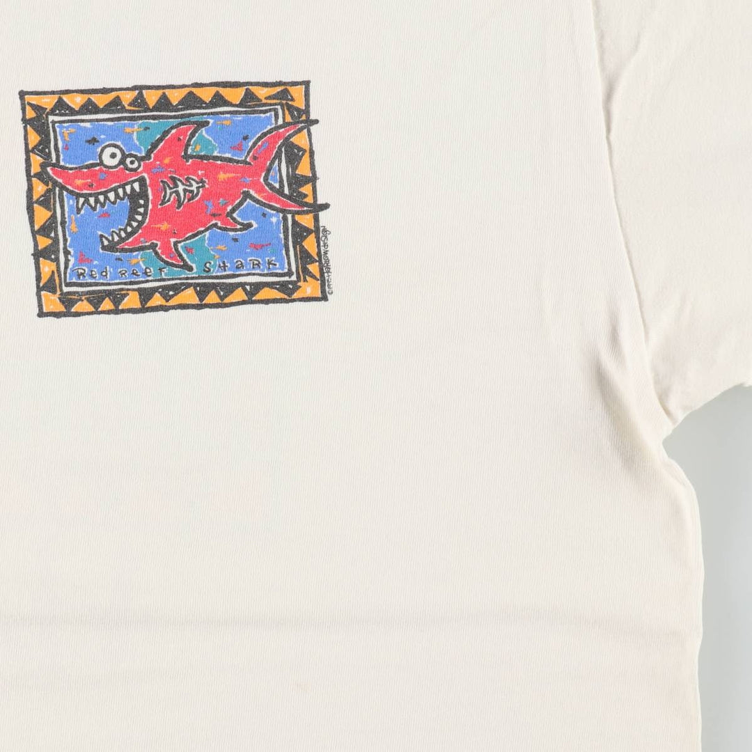 90'S All Sport PRO WEIGHT Print T-Shirt, Made in USA, Men's XL equivalent, Vintage cotton unbleached Vintage Second Hand