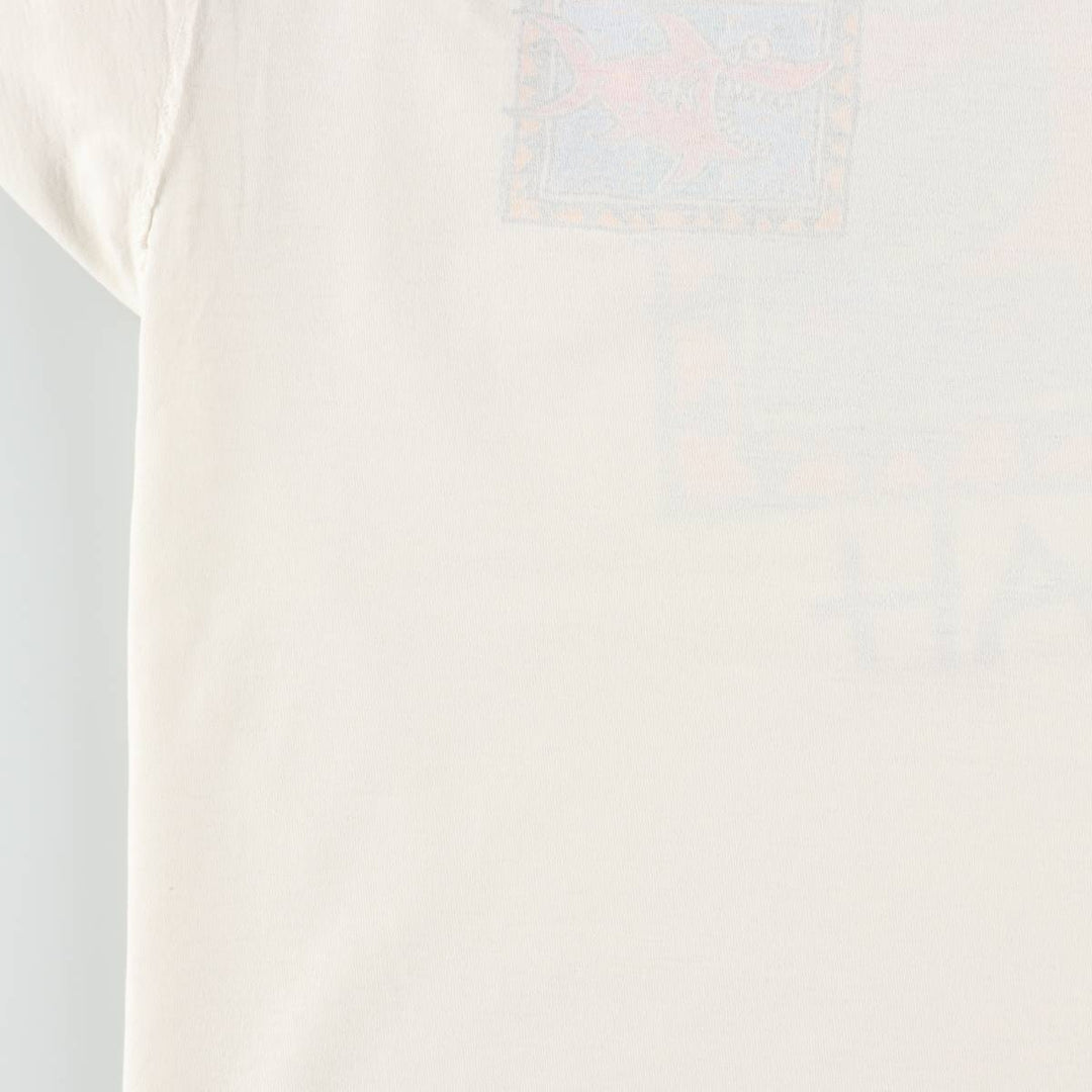 90'S All Sport PRO WEIGHT Print T-Shirt, Made in USA, Men's XL equivalent, Vintage cotton unbleached Vintage Second Hand