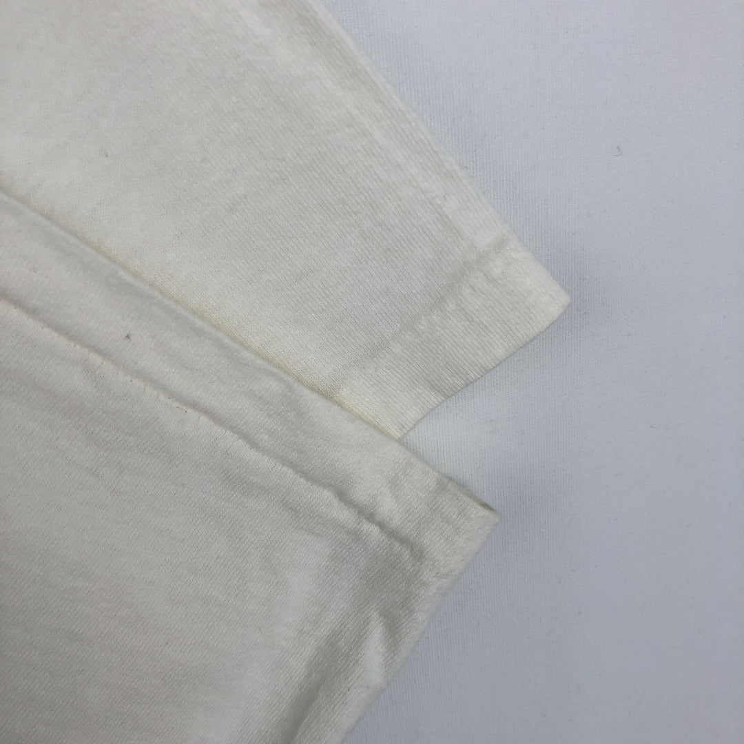 90'S ONEITA Print T-Shirt, Made in USA, X LARGE cotton white type Vintage Second Hand