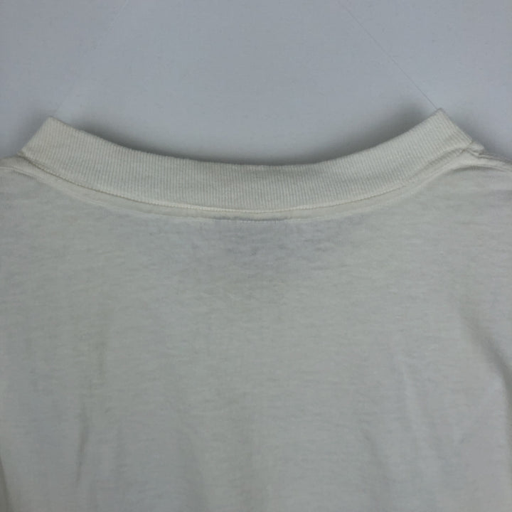 90'S ONEITA Print T-Shirt, Made in USA, X LARGE cotton white type Vintage Second Hand