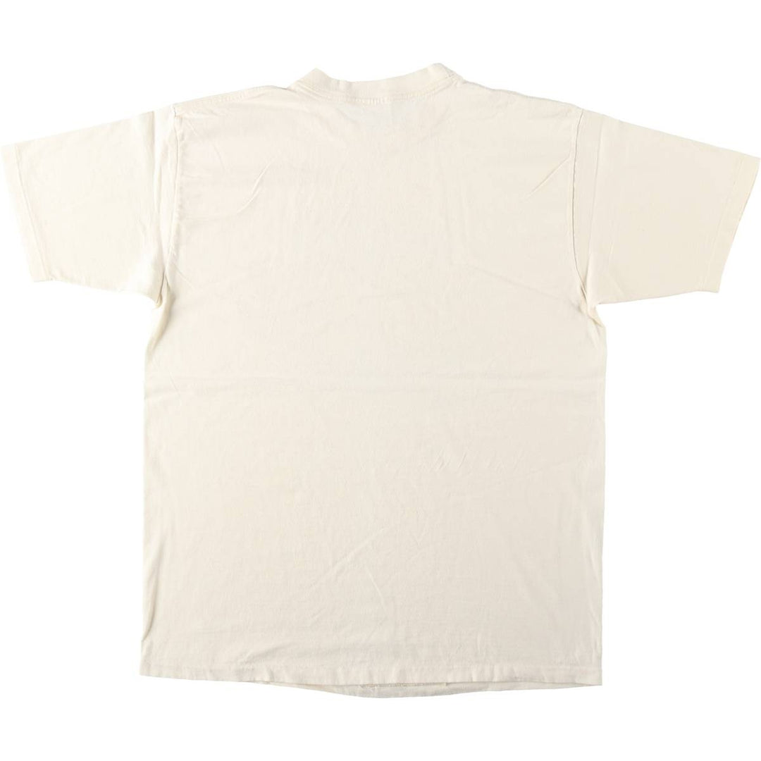 Vintage 90'S Delta DELTA Printed T-shirt, Made in USA, Men's XL cotton unbleached Vintage Second Hand