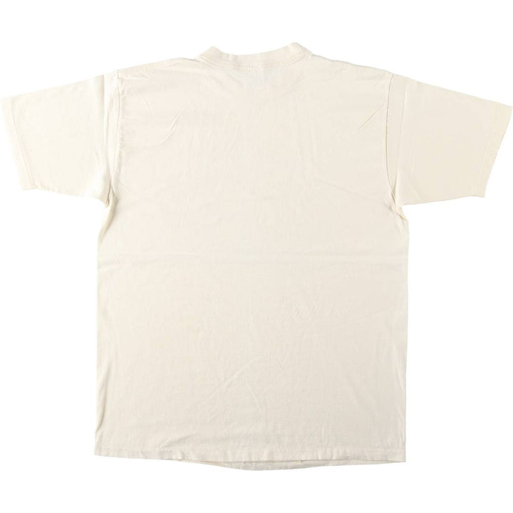 Vintage 90'S Delta DELTA Printed T-shirt, Made in USA, Men's XL cotton unbleached Vintage Second Hand