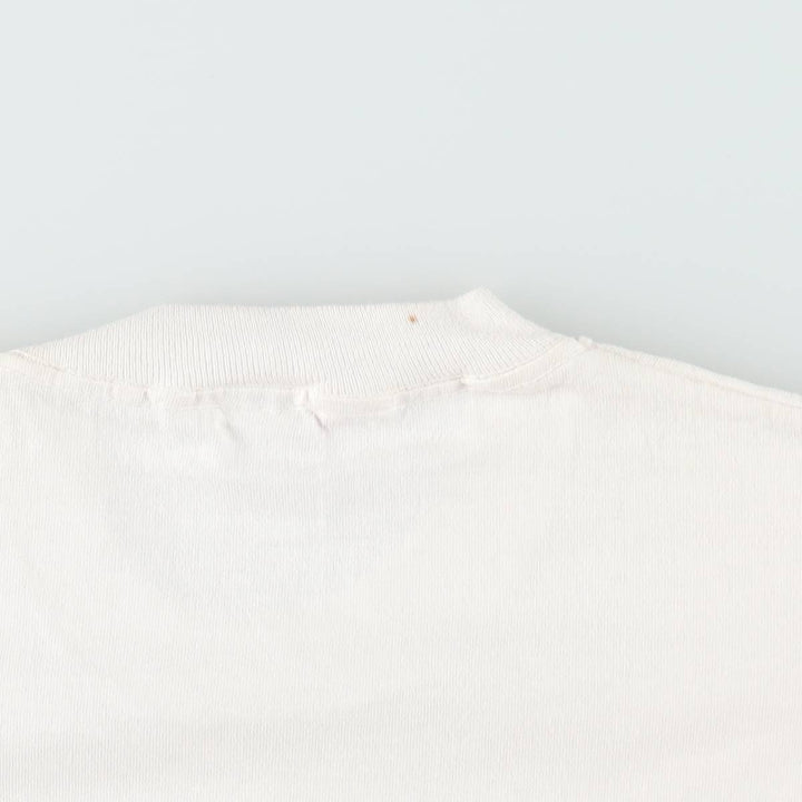 90'S Fruit of the Loom printed T-shirt, made in the USA, men's XL size, vintage cotton white type Vintage Second Hand