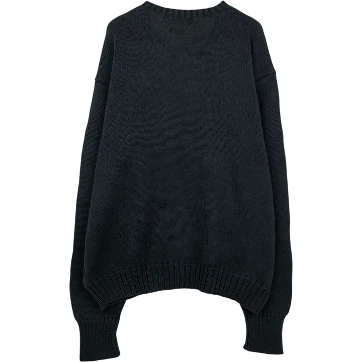 Ralph Lauren POLO by Ralph Lauren Cotton Knit Sweater Men's XXL cotton black type Vintage Second Hand