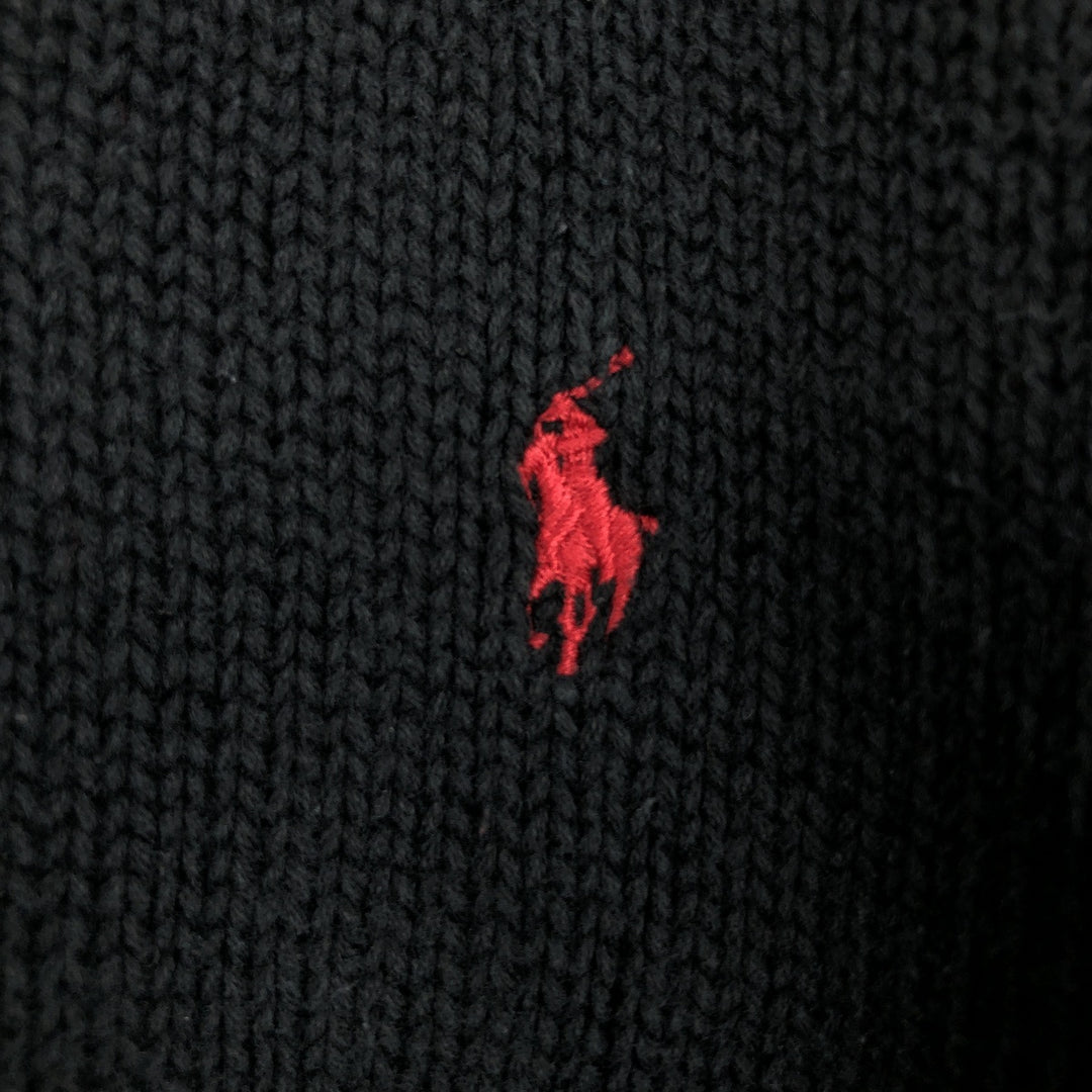 Ralph Lauren POLO by Ralph Lauren Cotton Knit Sweater Men's XXL cotton black type Vintage Second Hand