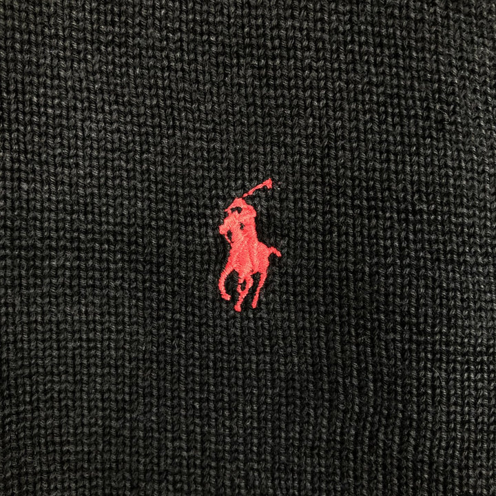 Ralph Lauren POLO by Ralph Lauren Driver's Knit Sweater, Men's XL cotton black type Vintage Second Hand