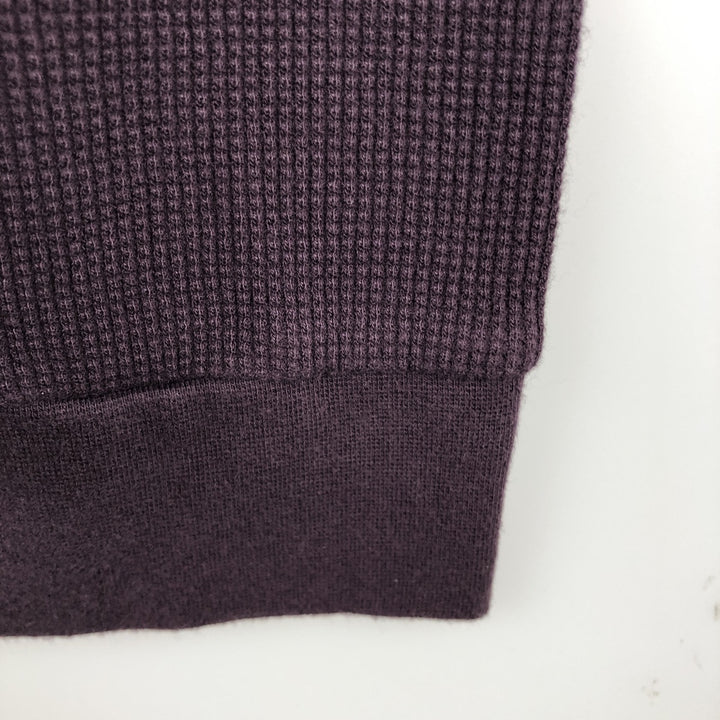Calvin Klein Thermal Long-Sleeve T-Shirt, Waffle Pattern, Men's Size XL (equivalent) cotton purple type Vintage Second Hand
